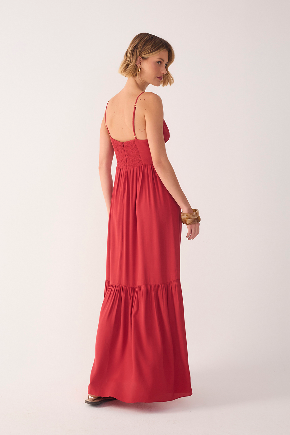 Crepe Metal Cutout Dress_6