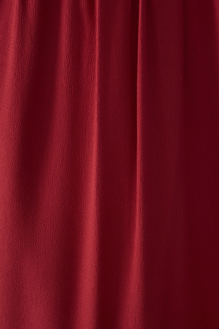 Red Tiered Sleeveless Crepe Maxi Dress_7