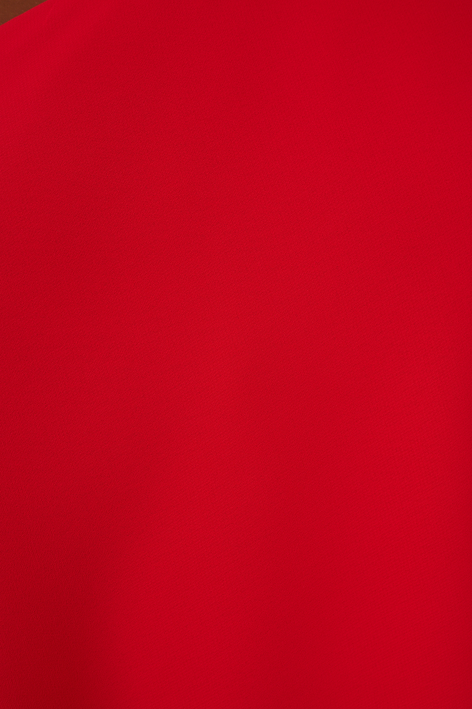 Sunset Red Asymmetric One-Shoulder Chiffon Gown with Waist Tie – Thati Amorim Collection