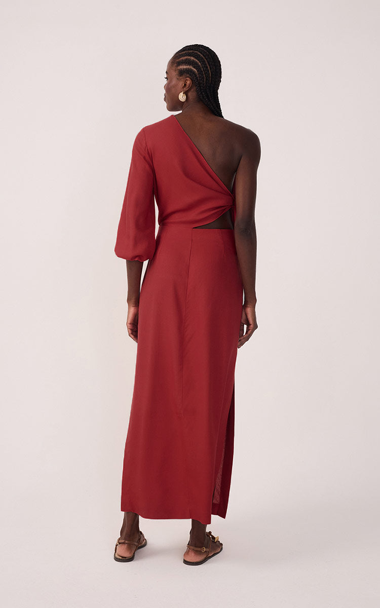 Linen One Shoulder Tie Dress_6