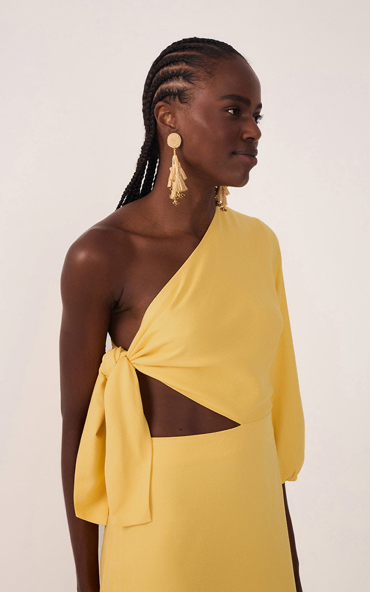 Linen One Shoulder Tie Dress_5