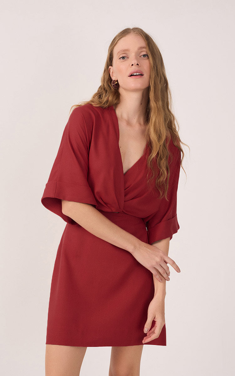 Short Linen Sleeve Dress_4