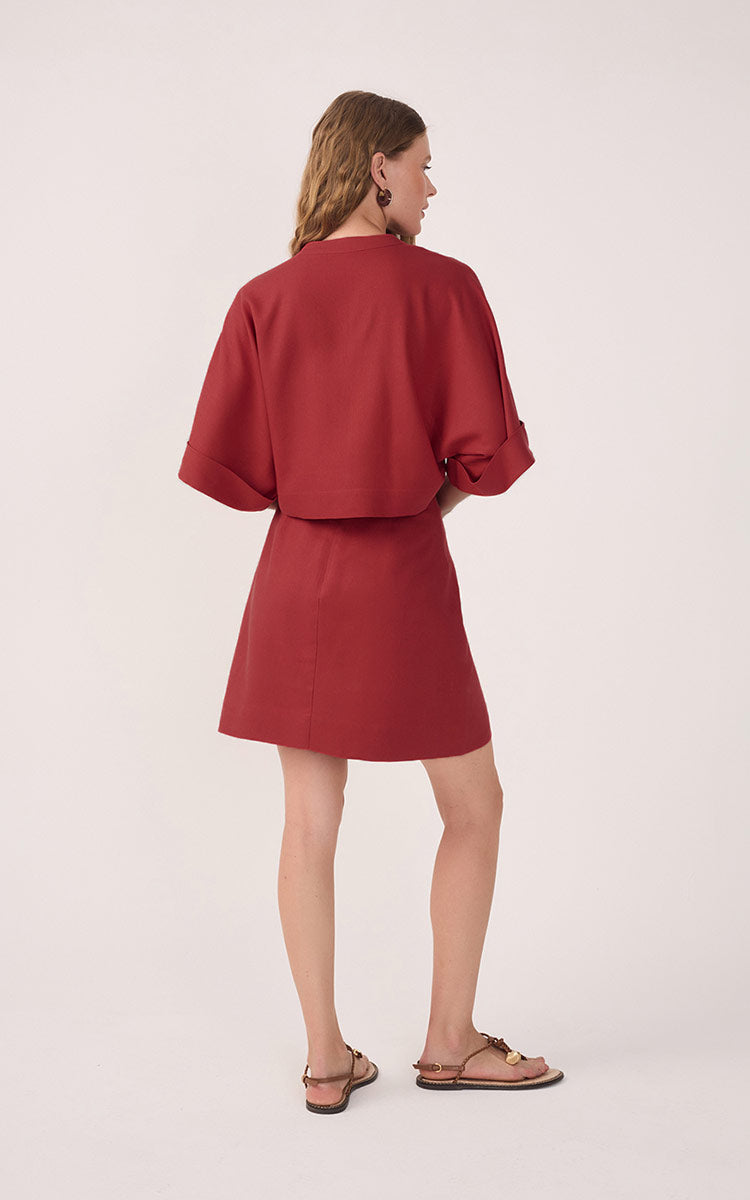 Short Linen Sleeve Dress_6