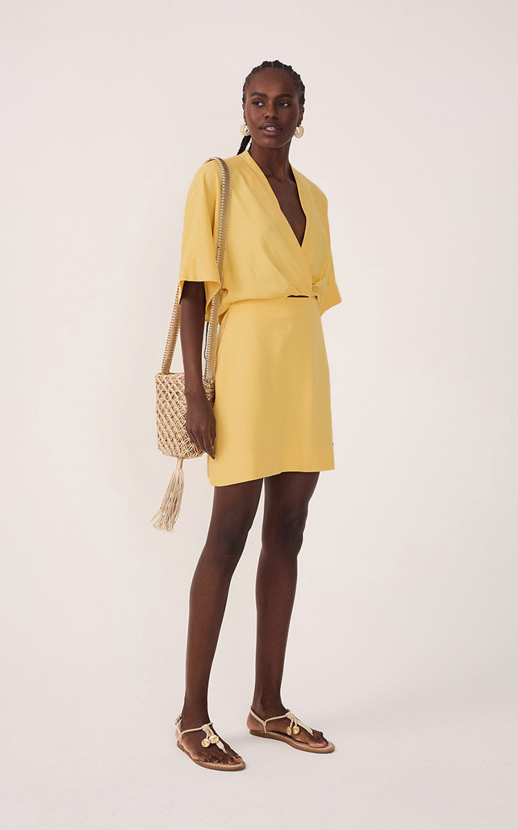 Short Linen Sleeve Dress_2