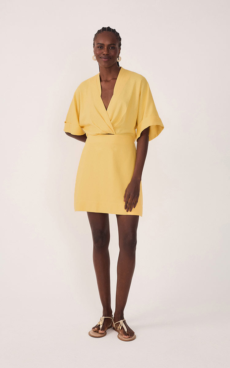 Short Linen Sleeve Dress_3