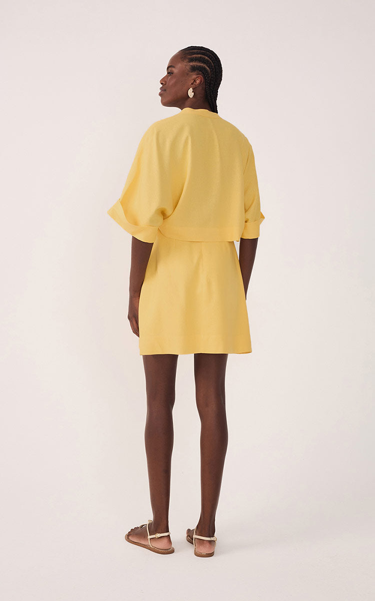 Short Linen Sleeve Dress_5