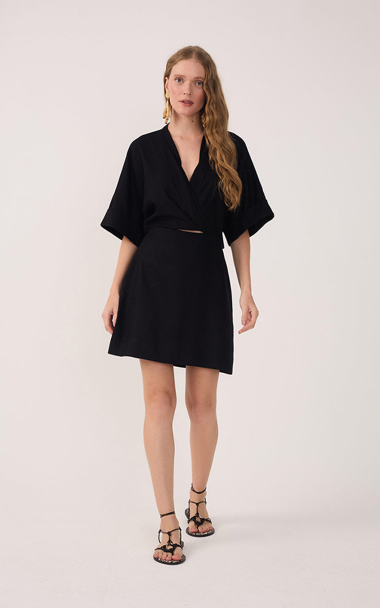 Short Linen Sleeve Dress_3