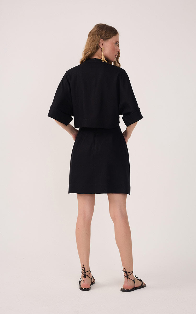 Short Linen Sleeve Dress_5