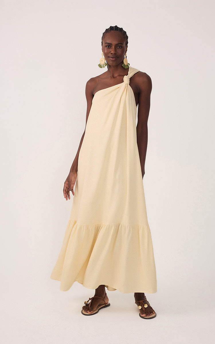 Cropped Linen One Shoulder Dress_2