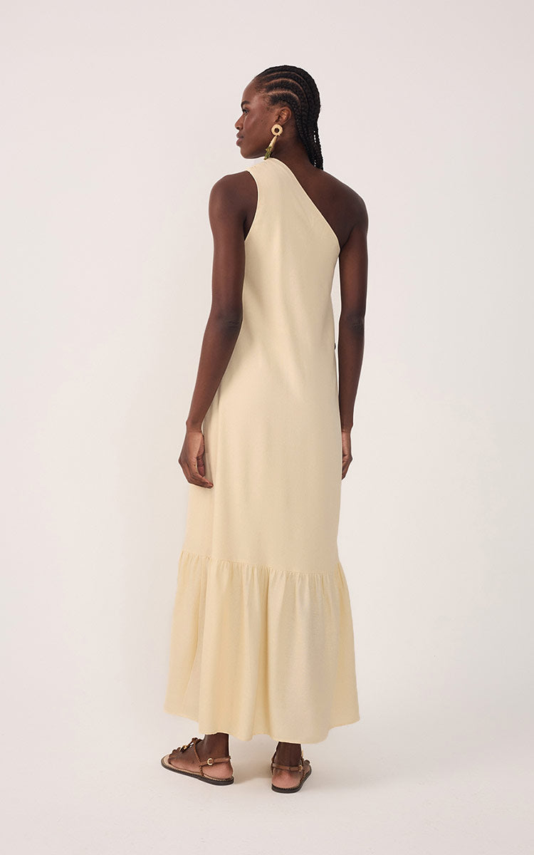 Cropped Linen One Shoulder Dress_5