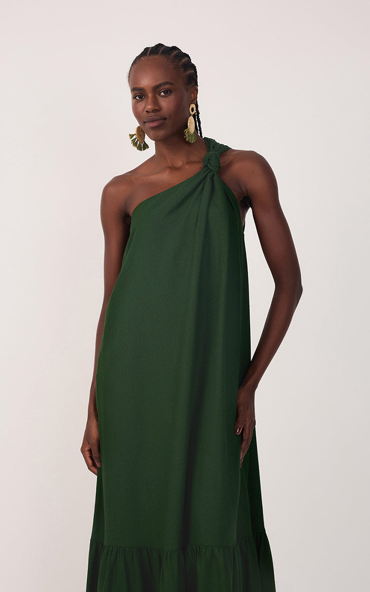 Cropped Linen One Shoulder Dress_3