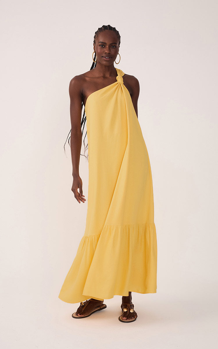 Cropped Linen One Shoulder Dress_2