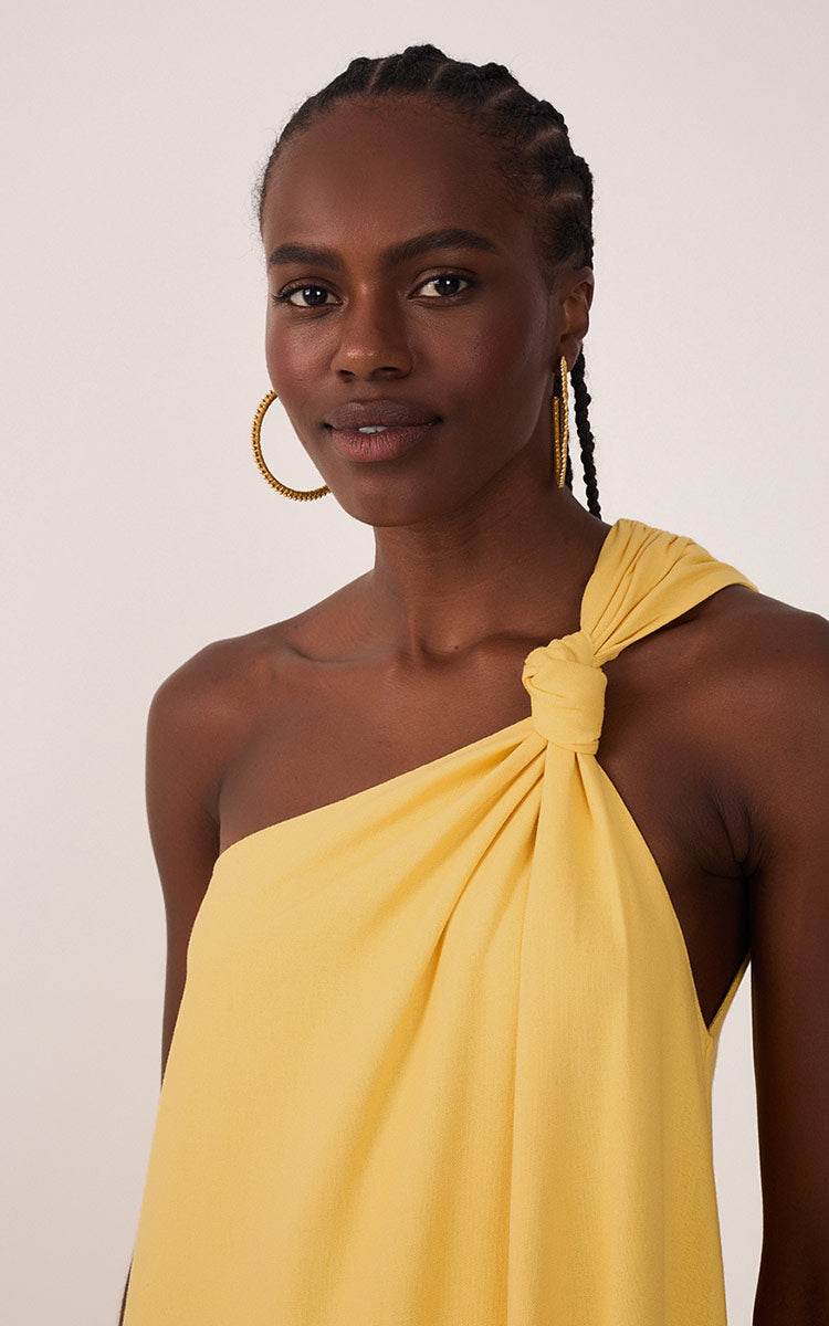 Cropped Linen One Shoulder Dress_4