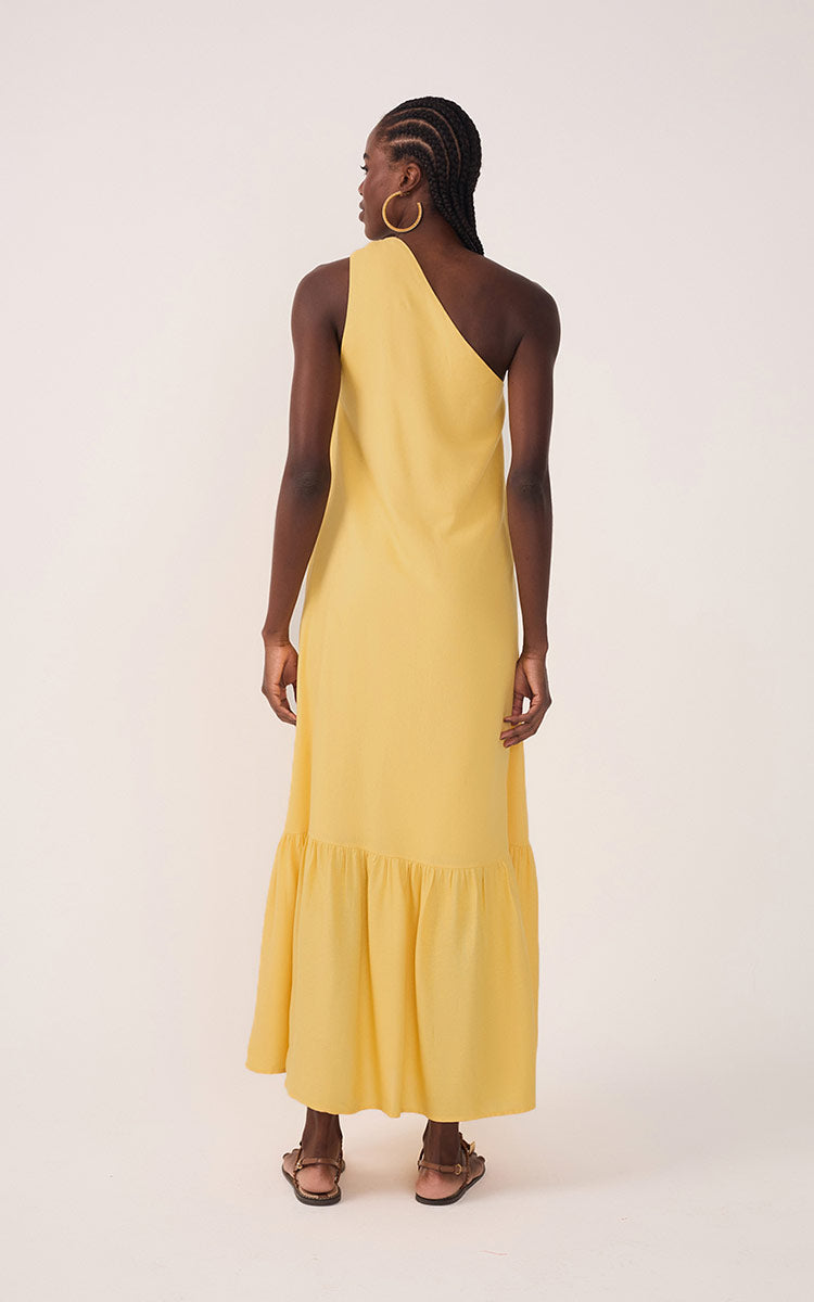 Cropped Linen One Shoulder Dress_5