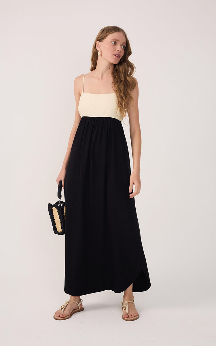 Linen Cropped Frayed Dress_2