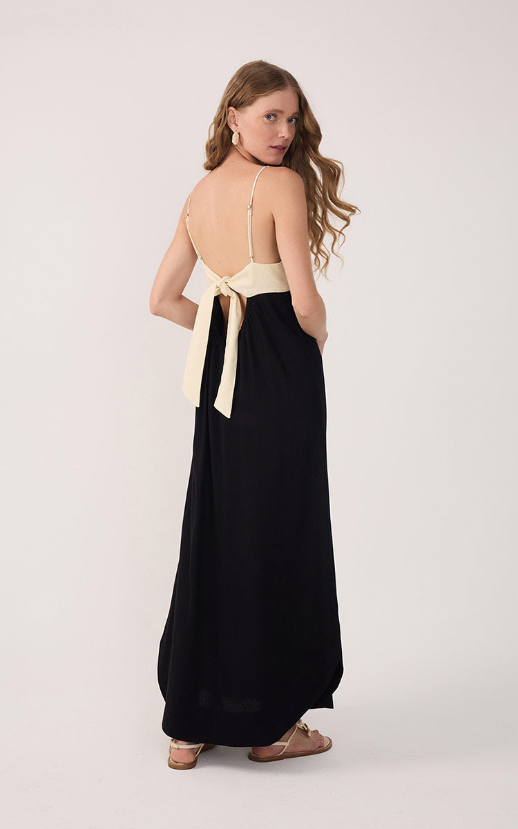 Linen Cropped Frayed Dress_6