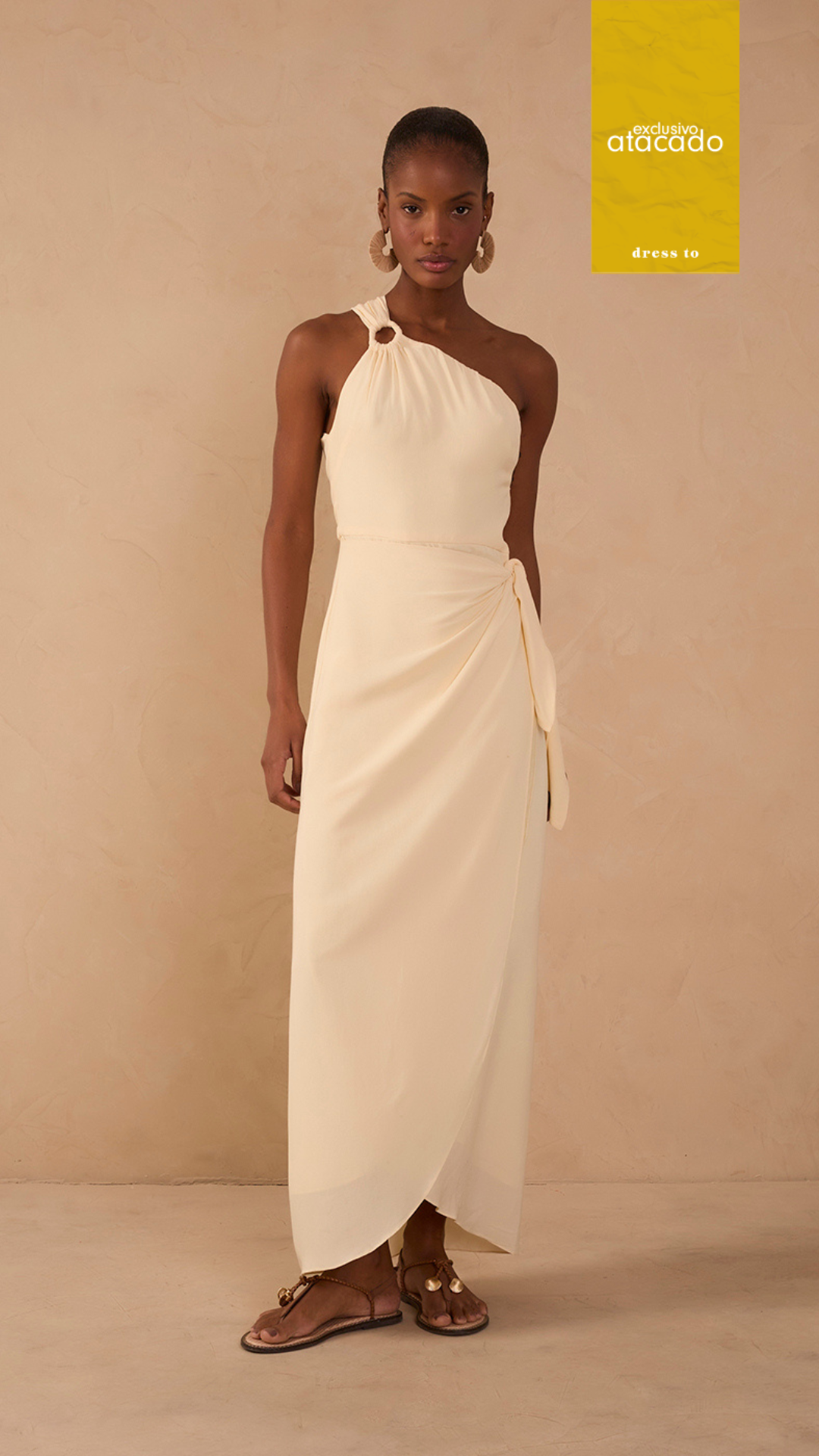 Crepe Cropped Pareô Dress_1