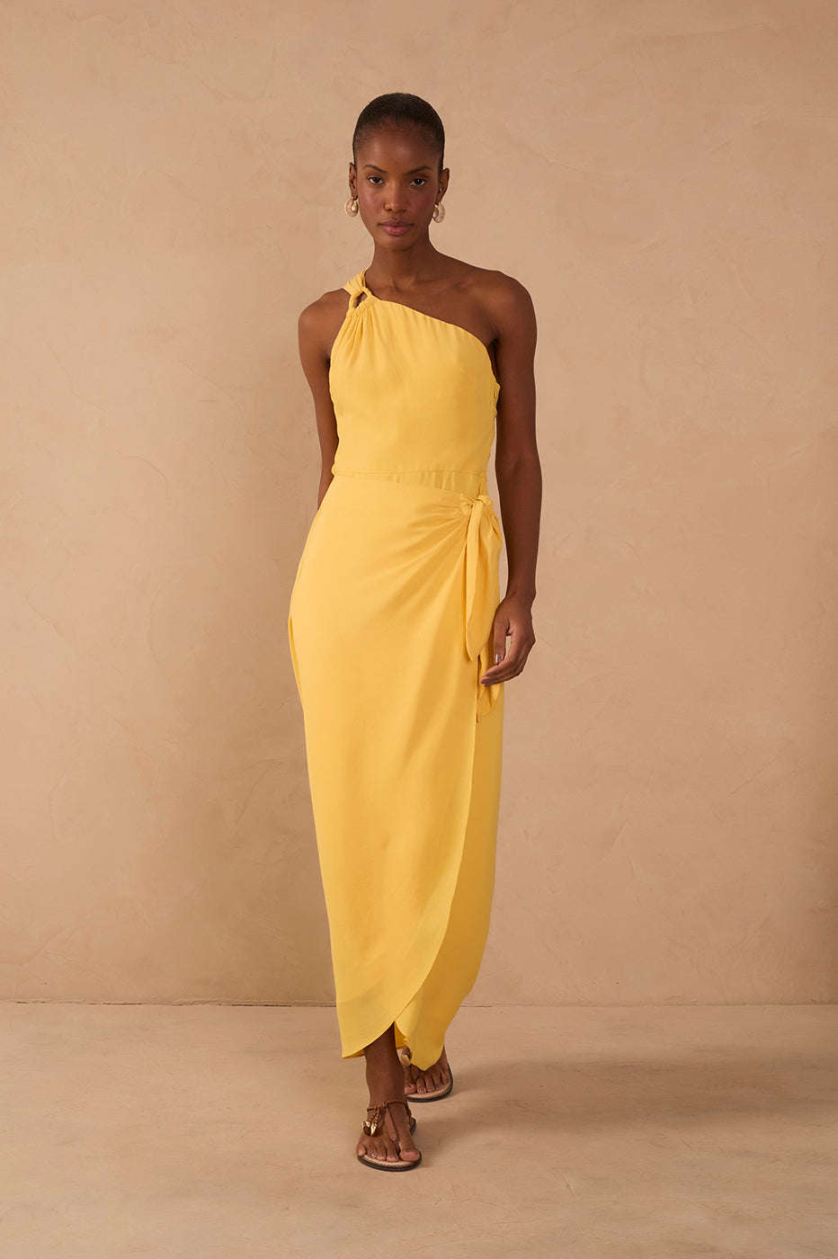 Crepe Cropped Pareô Dress_1