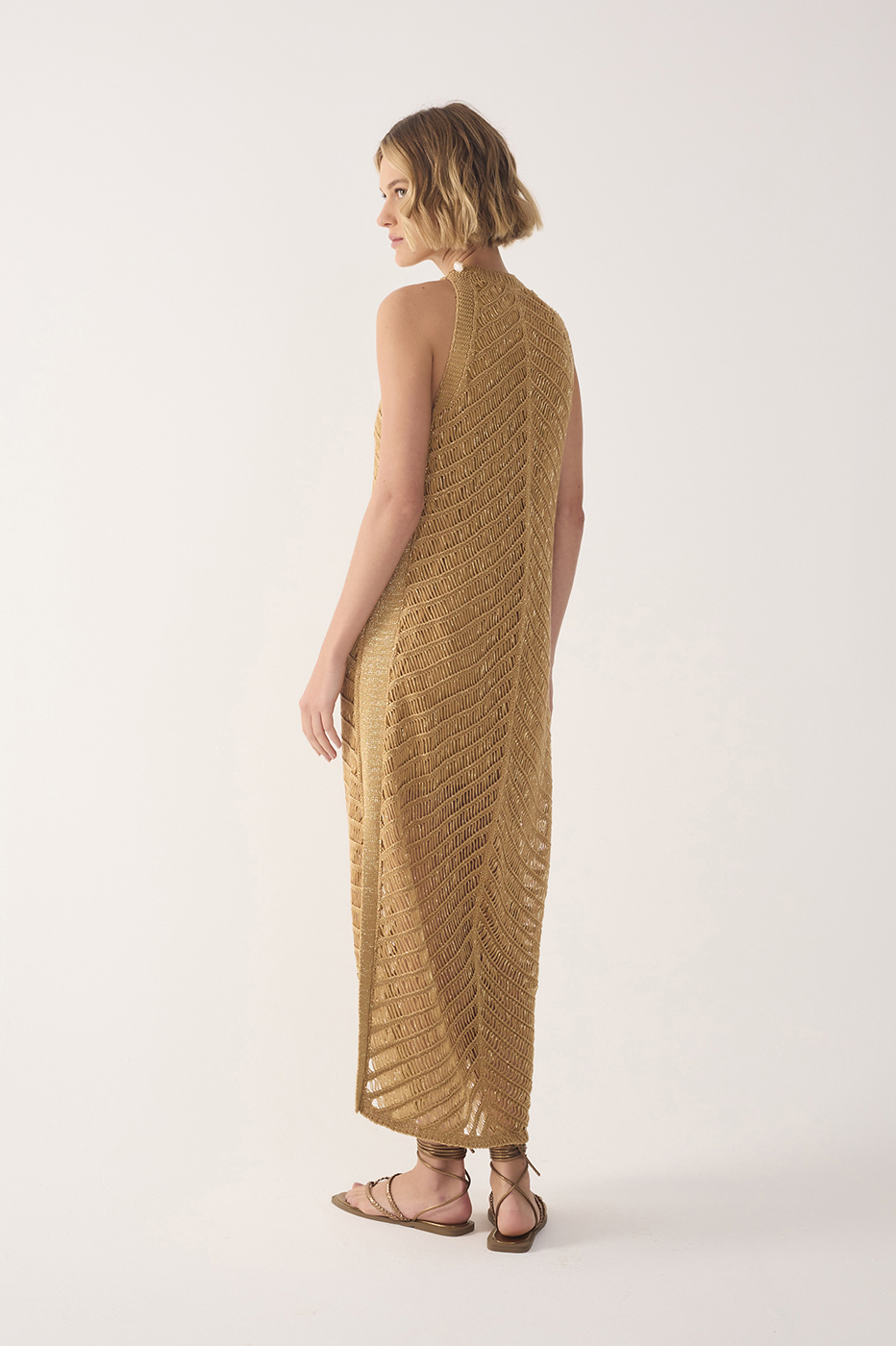 Lurex Resort Knit Dress