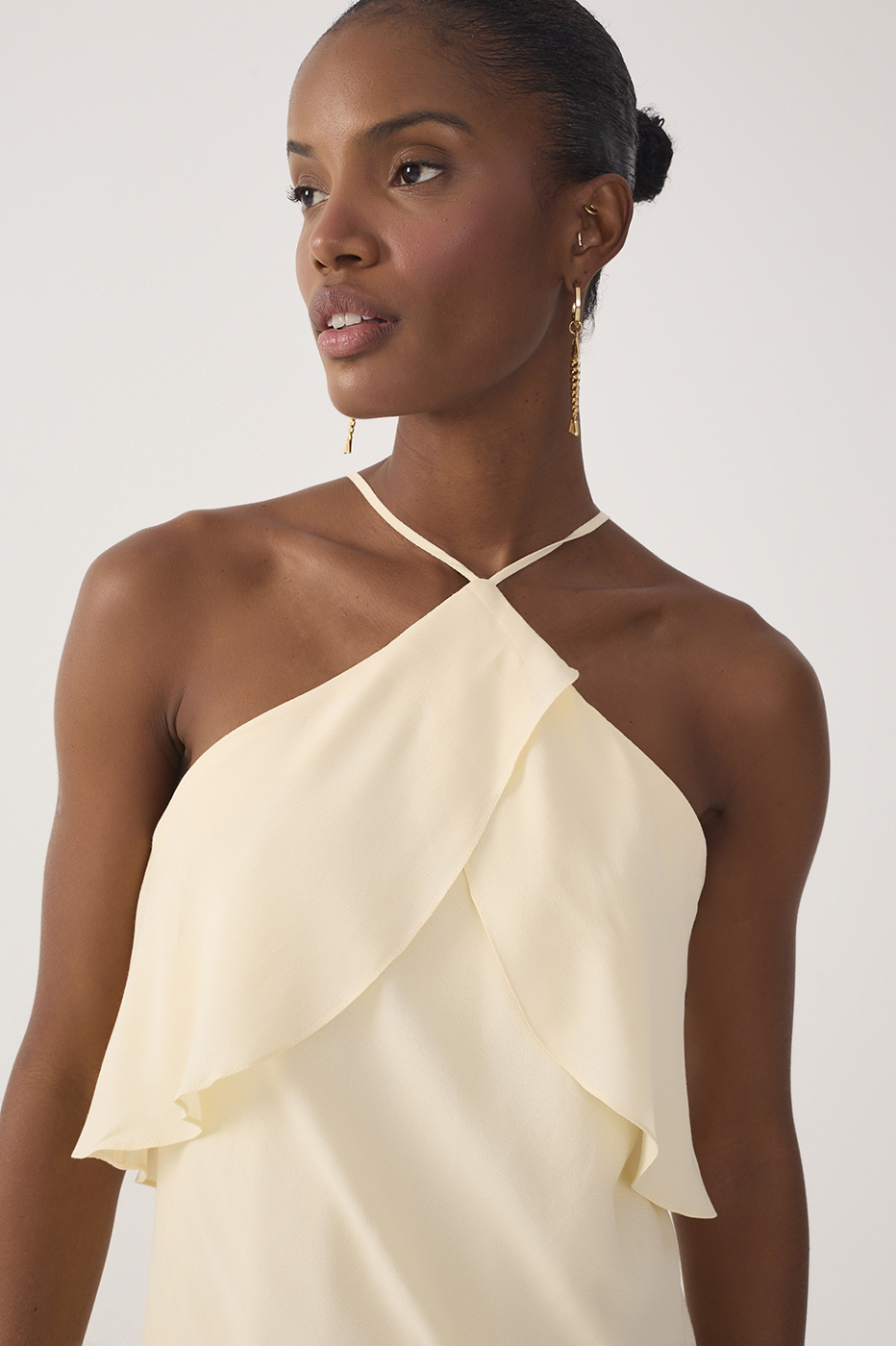 Crepe Midi Ruffled Dress_5