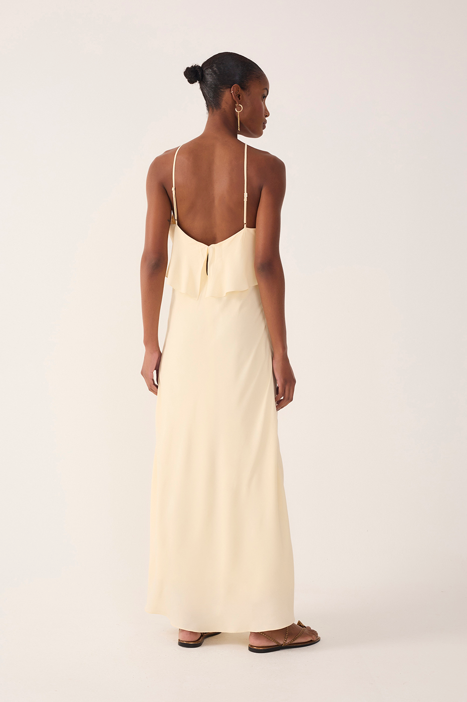 Crepe Midi Ruffled Dress_6