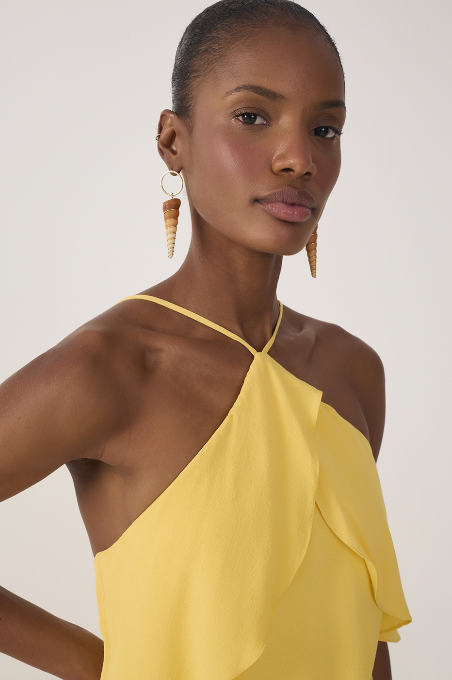 Crepe Midi Ruffled Dress_5