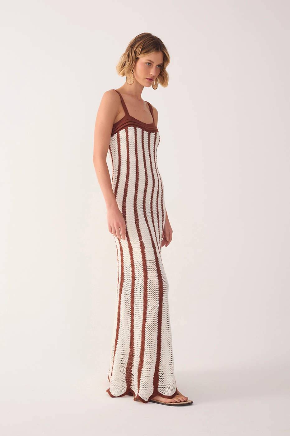 Bicolor Knitted Dress