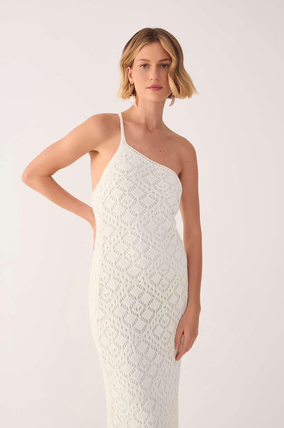 One-Shoulder Knitted Dress_4