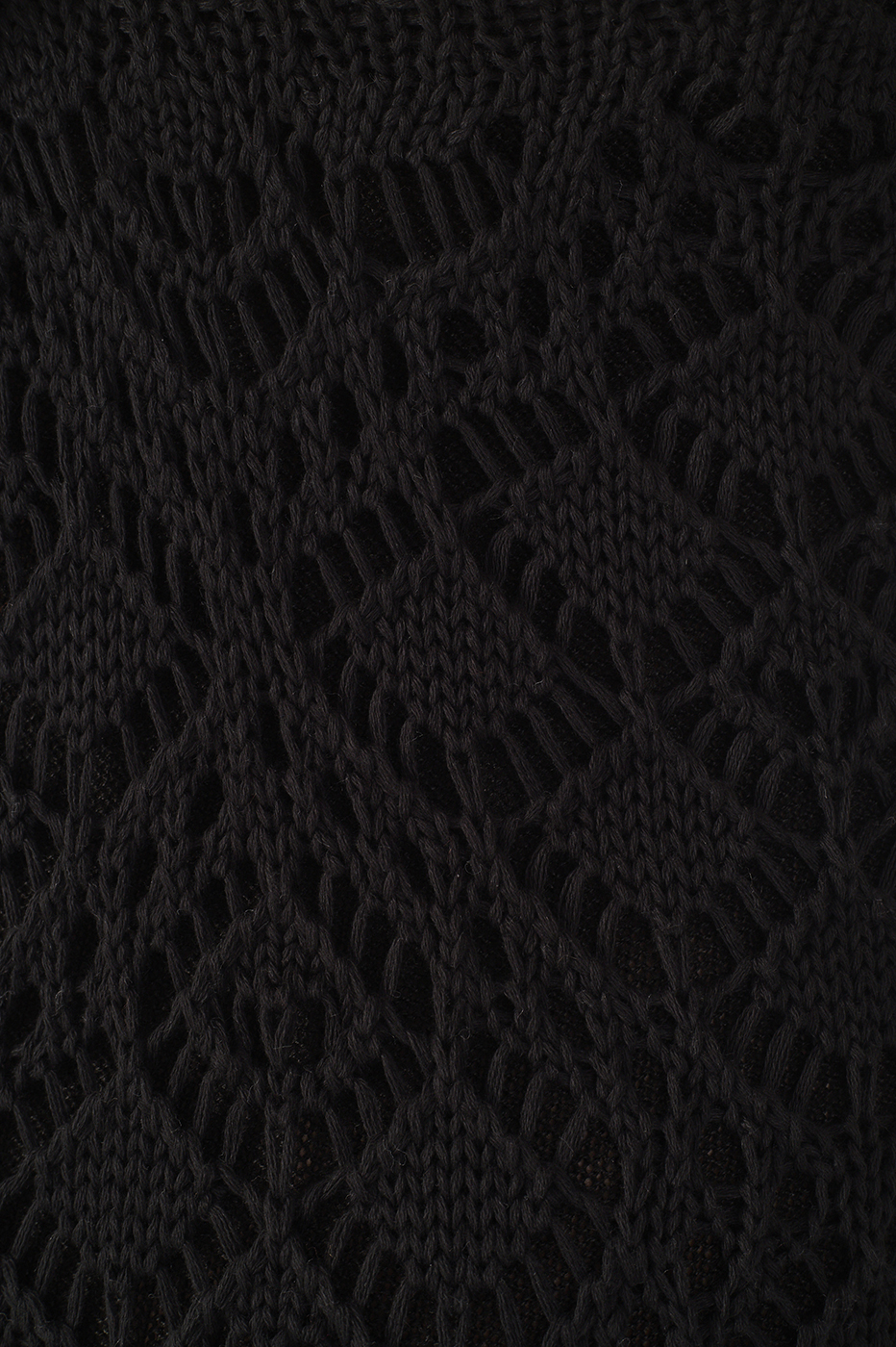 Black One-Shoulder Knit Maxi Dress_7