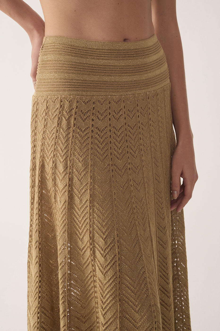 Lurex Knit Skirt Dress