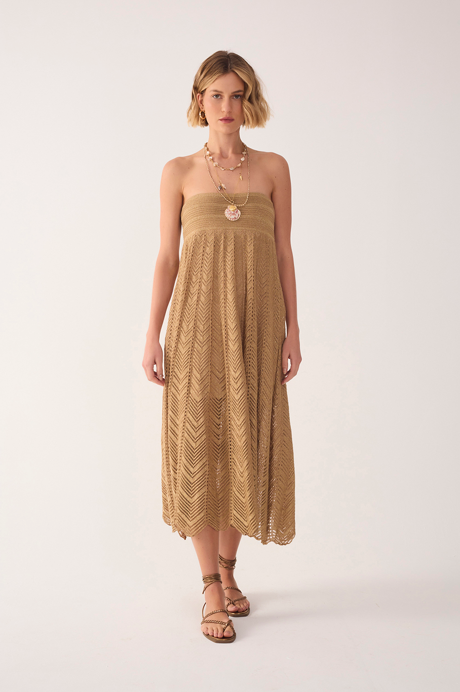 Lurex Knit Skirt Dress_6