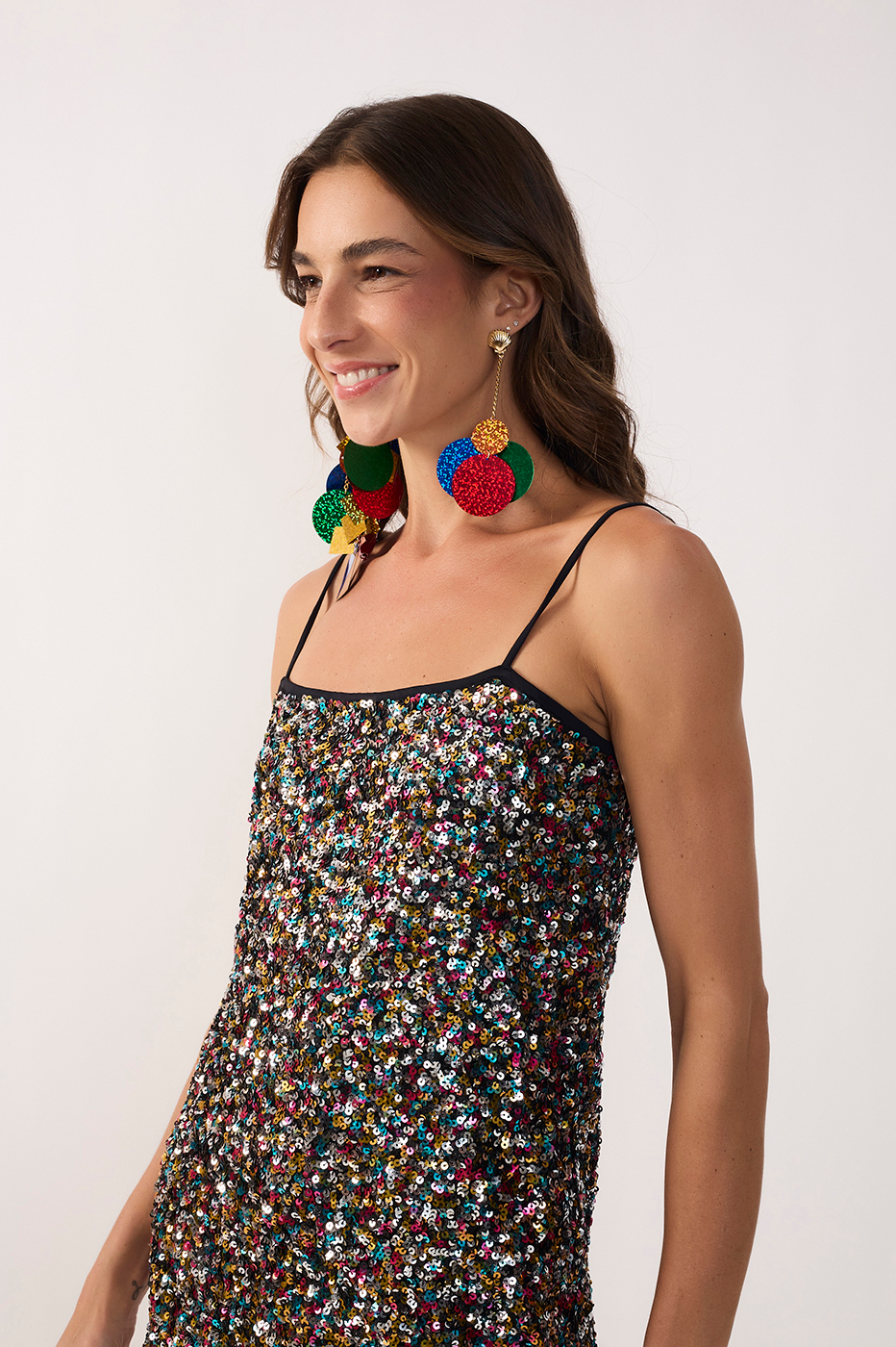 Short Sequin Color Dress_5