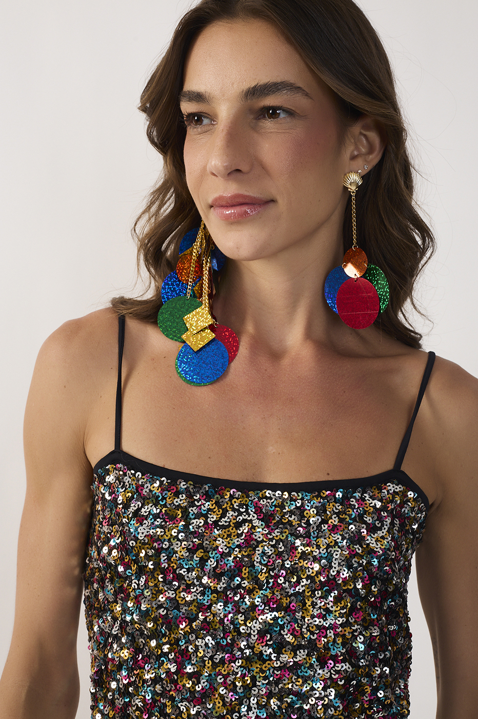 Short Sequin Color Dress_6