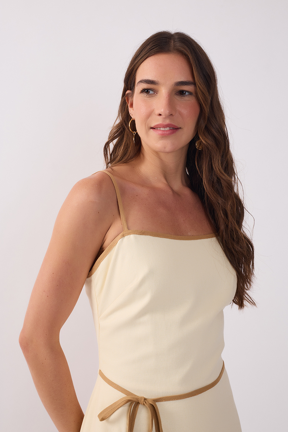 Off-White Wrap Linen Mini Dress_4
