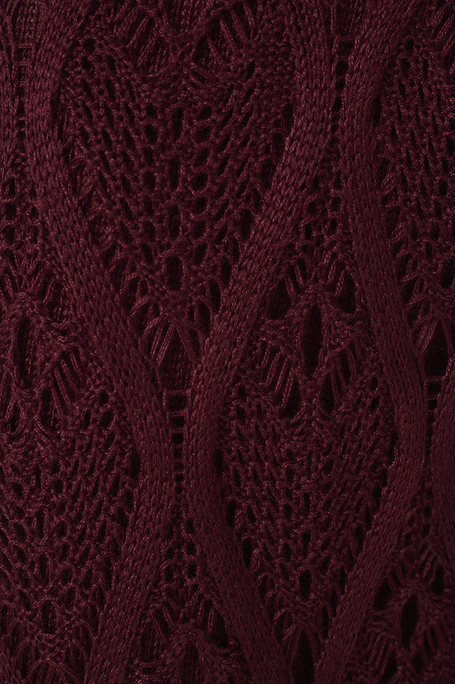Wine Outono Front Ties Lined Sleeveless Tricot Maxi Dress_7