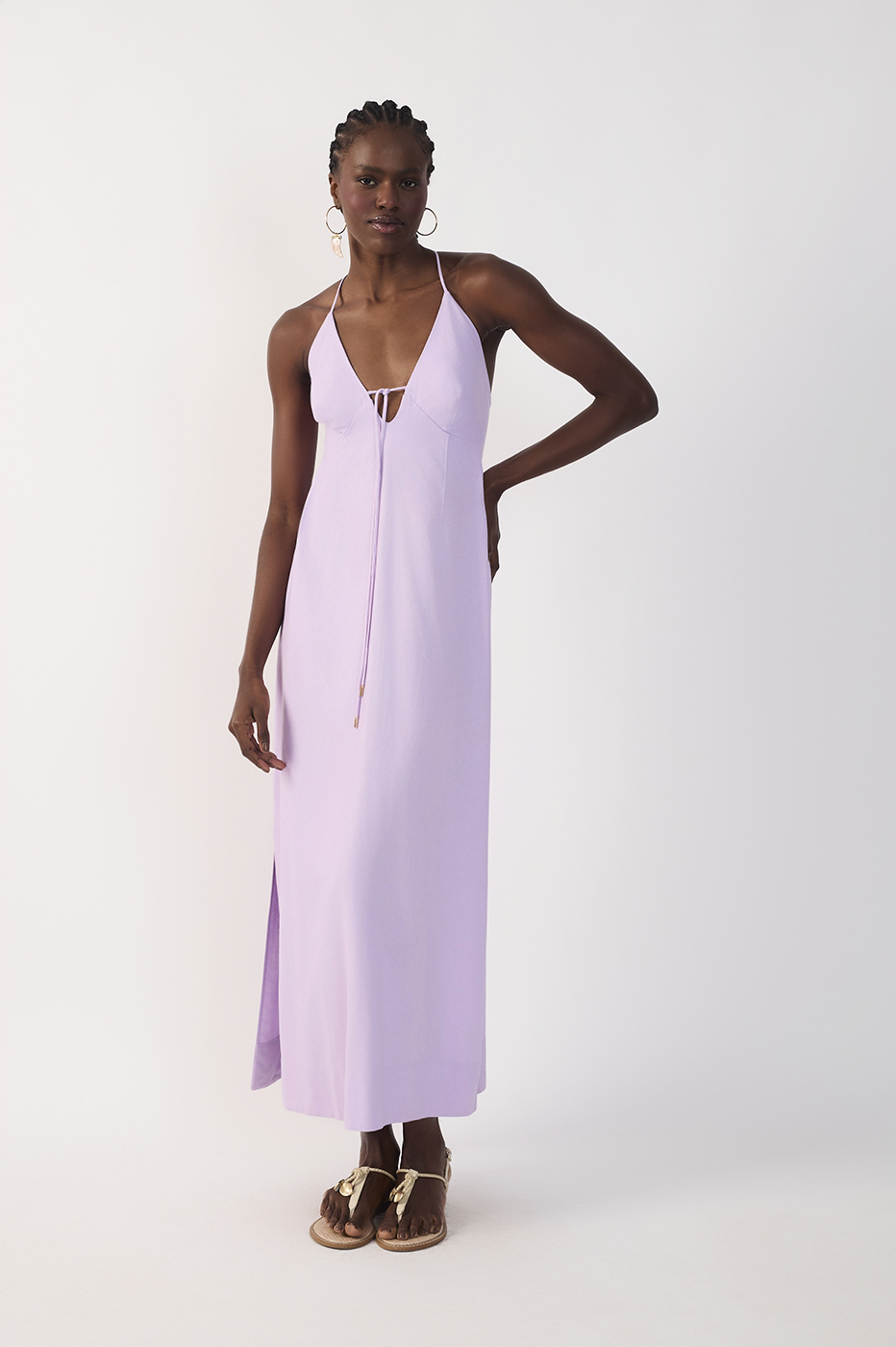 Cropped Linen Tie Dress_3