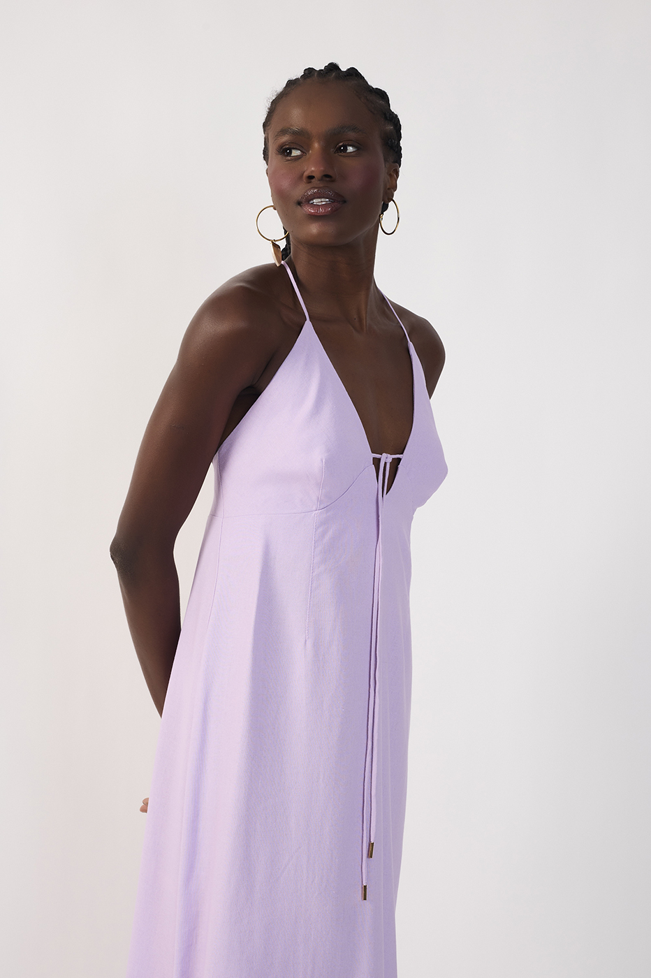 Cropped Linen Tie Dress_4
