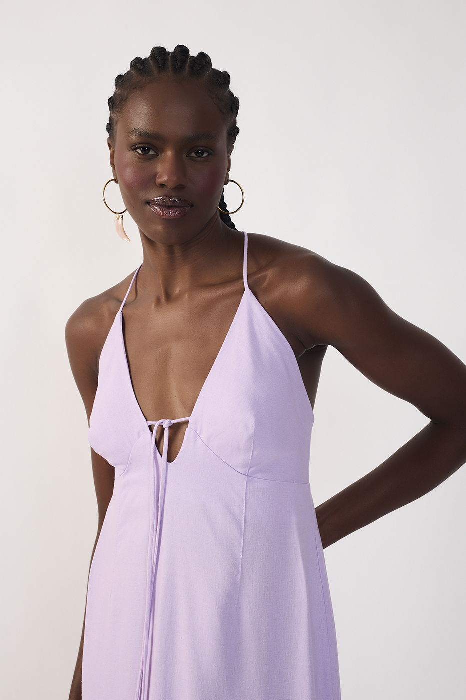 Cropped Linen Tie Dress_5