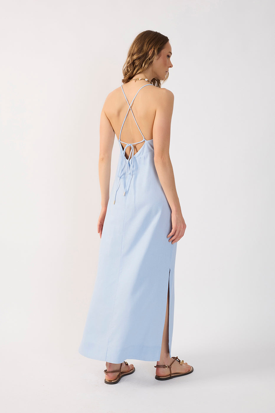 Cropped Linen Tie Dress_6
