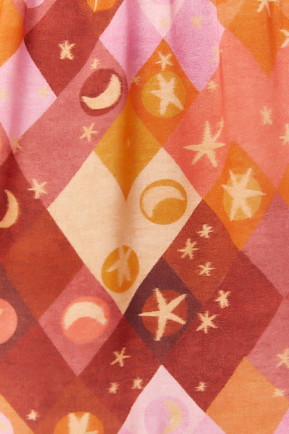 CHEMISE LUNA PRINT DRESS