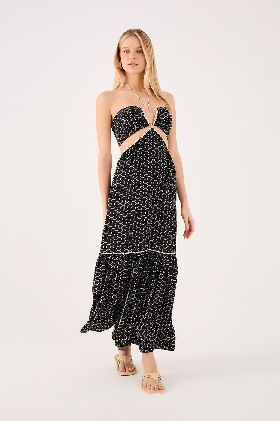 Mel Print Long Dress_1