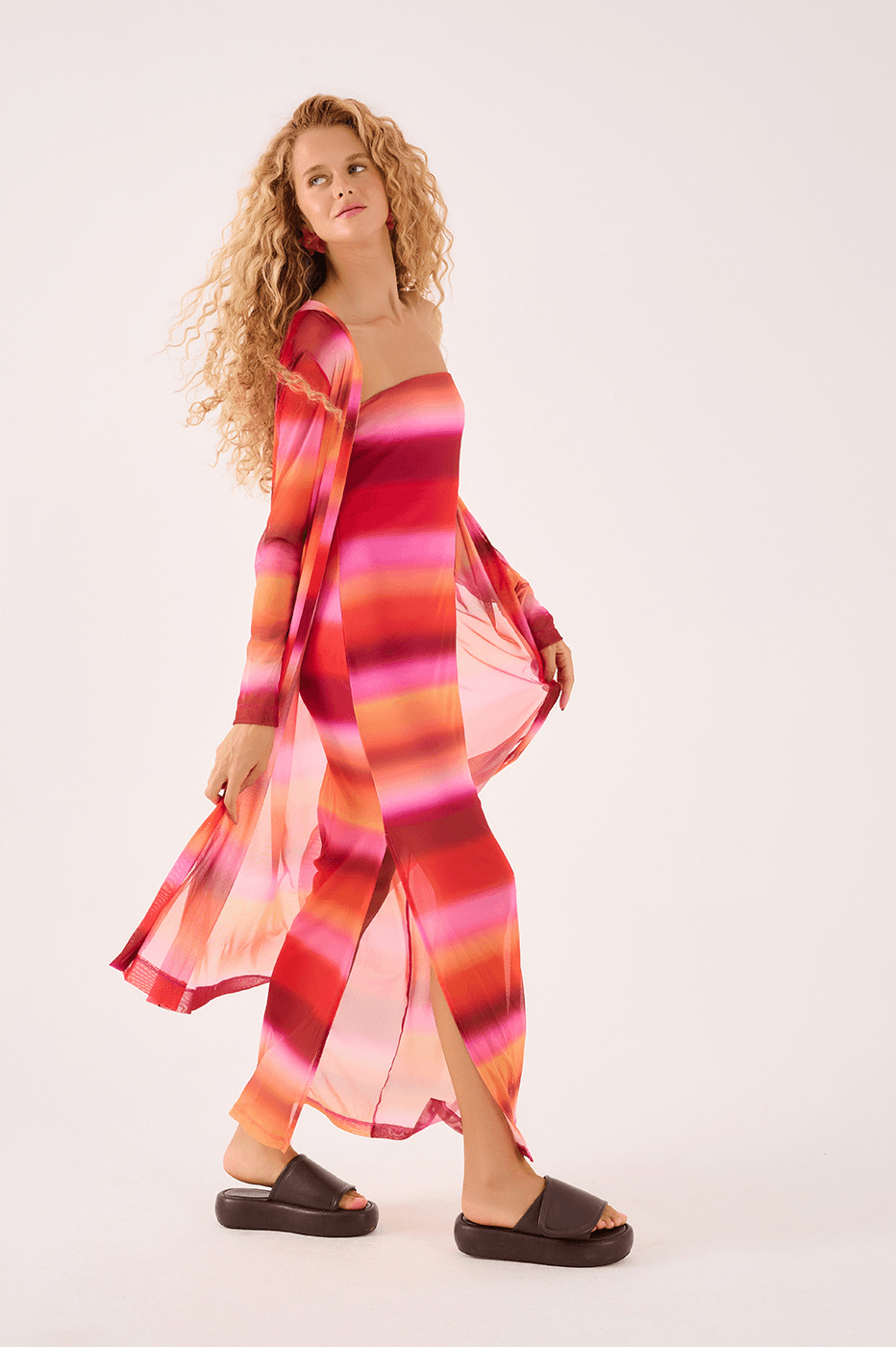 Tulle Dress Sunset Print_2