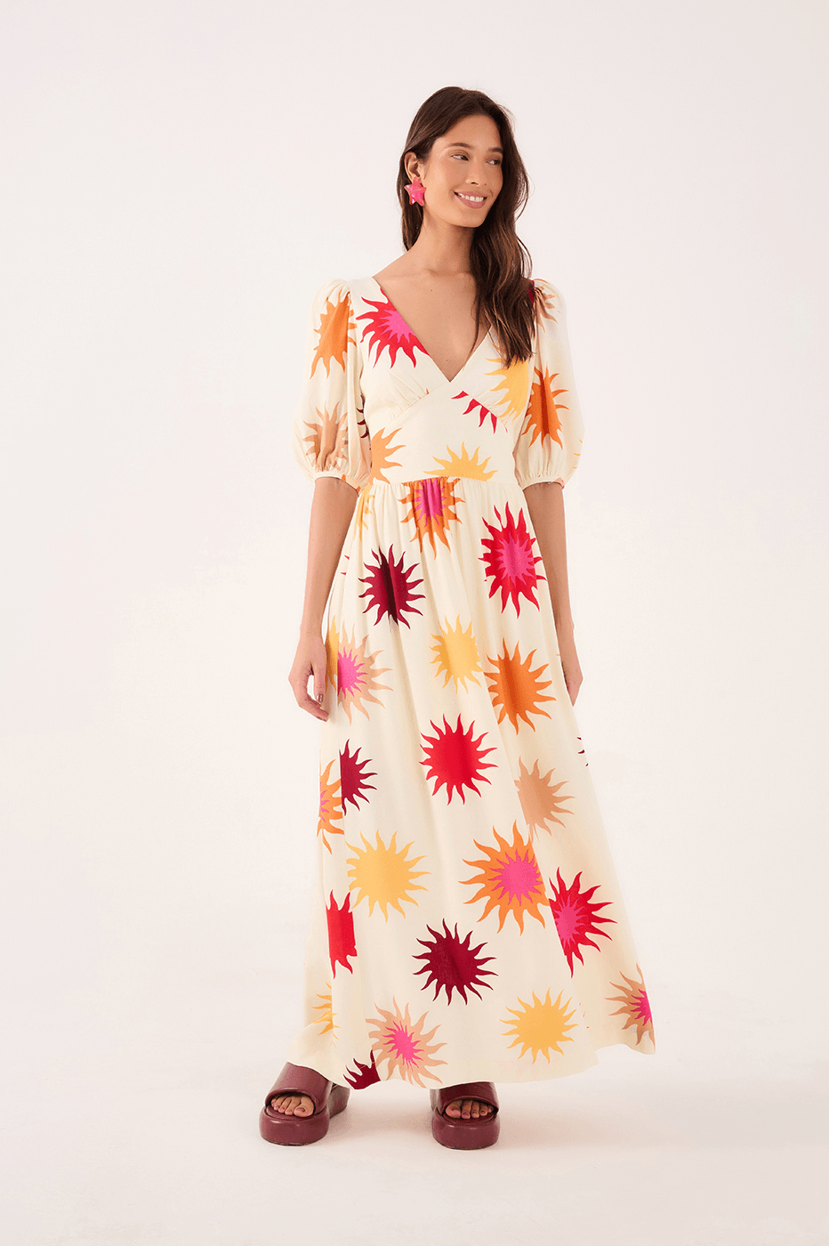 Cropped Cali Print Dress