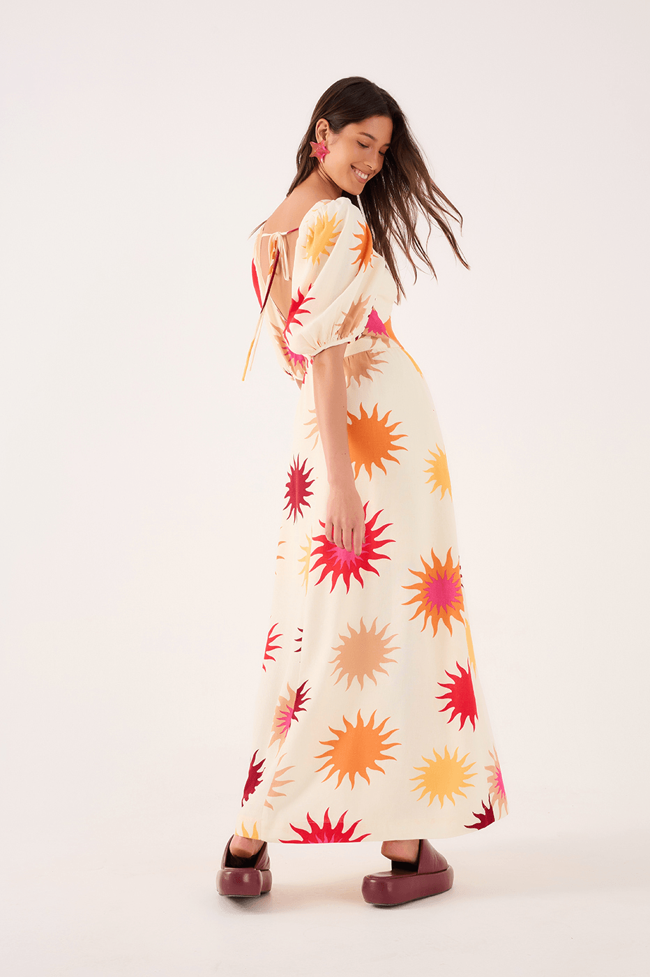 Cropped Cali Print Dress