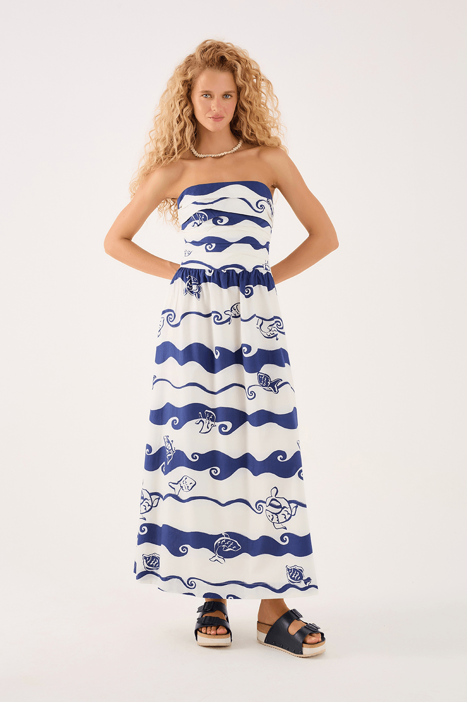 Cropped Pintado Print Dress_1