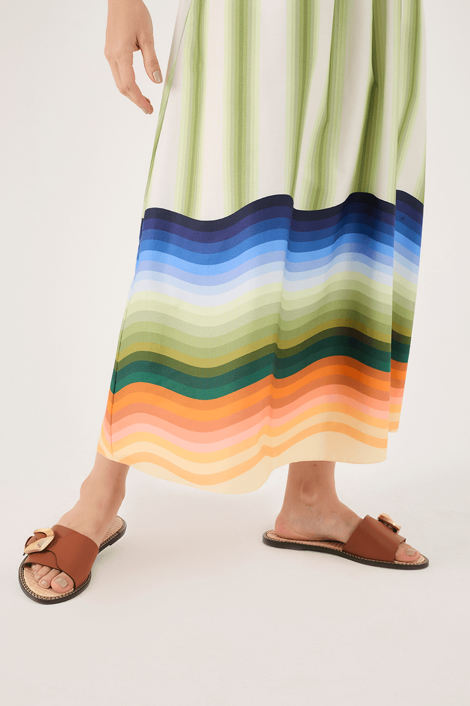 Midi Trcoline Dress In Resort Print_5