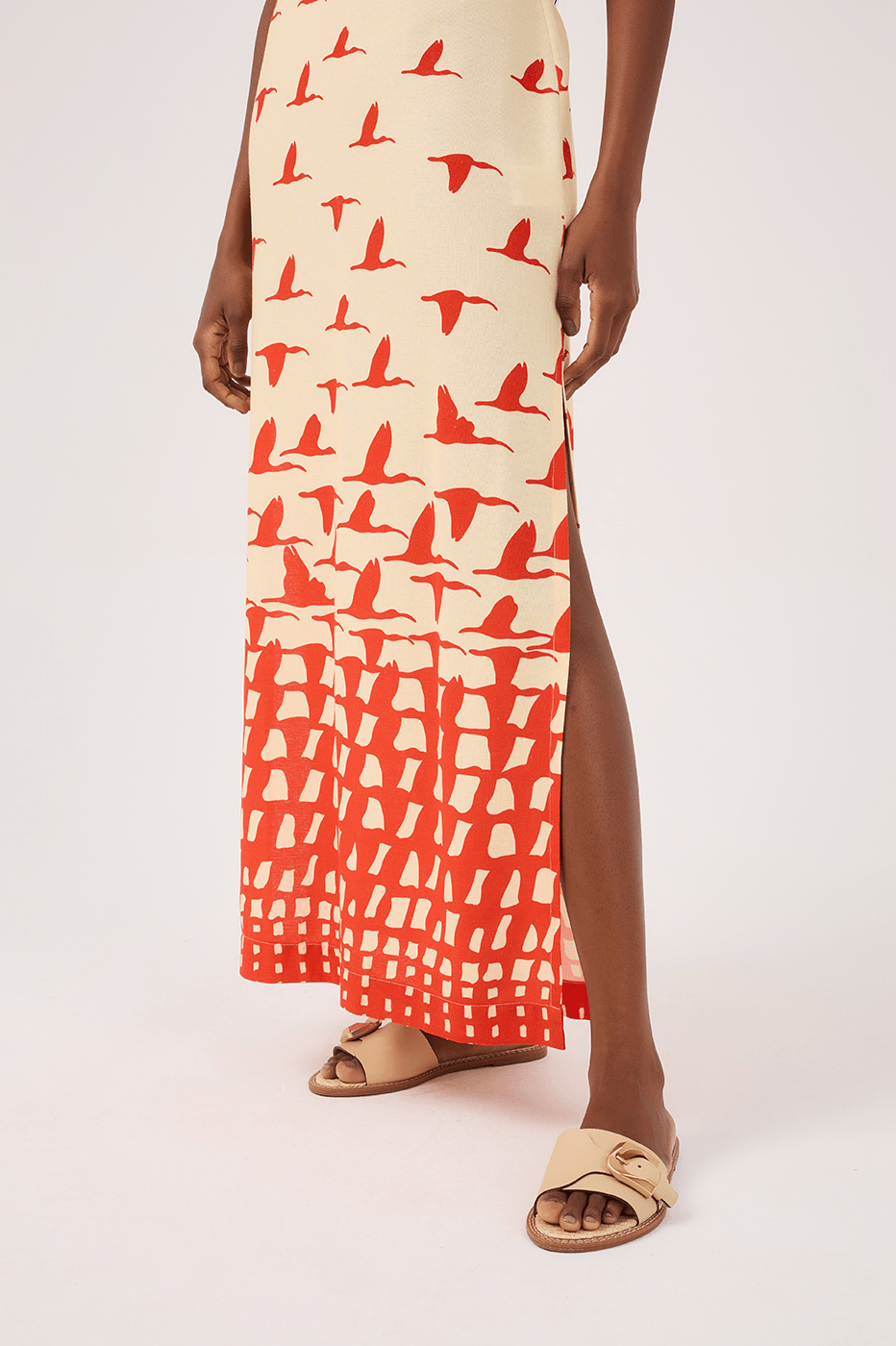 Guarás Print Linen Midi Dress_5