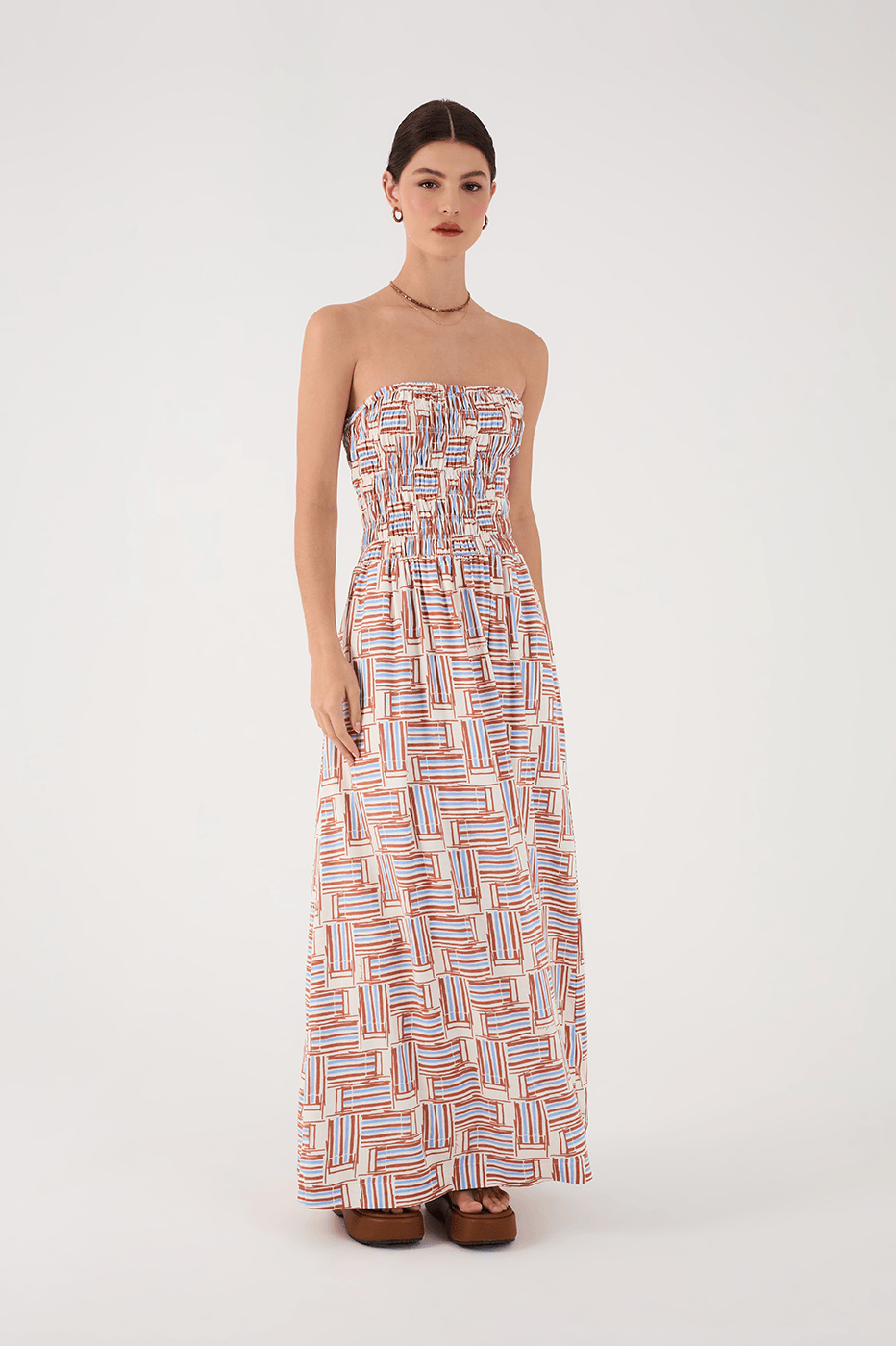 Chairs Print Maxi Dress_2