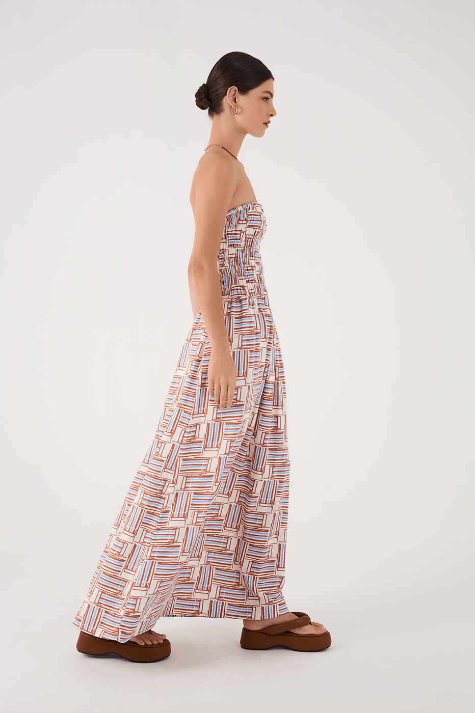 Chairs Print Maxi Dress_3