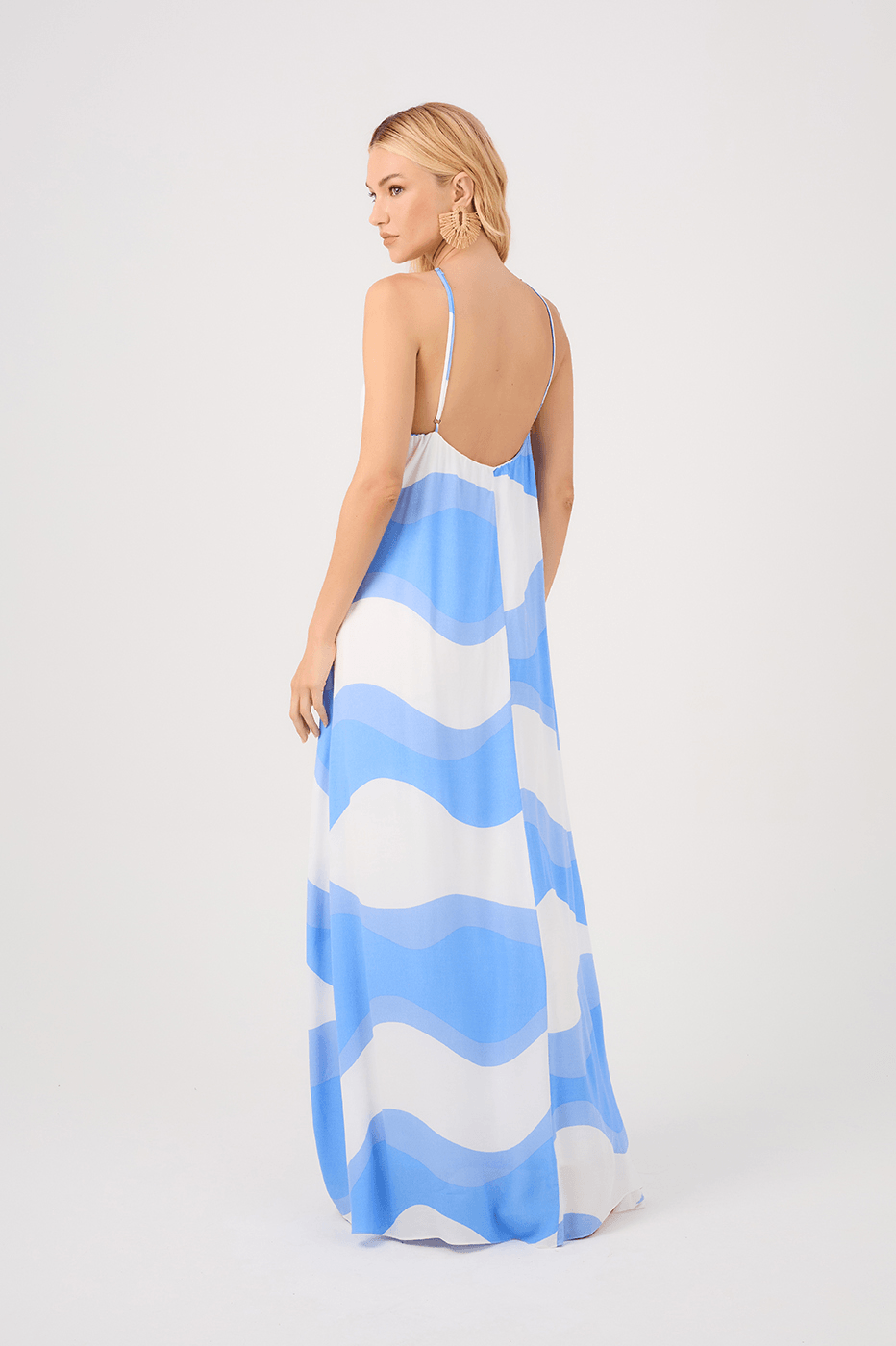 Fluir Print Crepe Maxi Dress_5